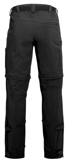 afritsbare fietsbroek Portland heren polyester zwart mt L