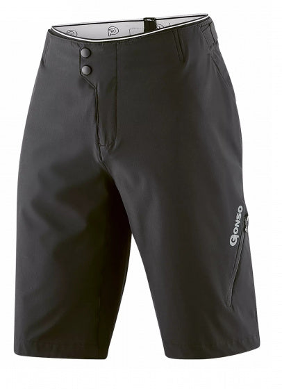 fietsbroek Fumero heren polyester/elastaan zwart maat XL
