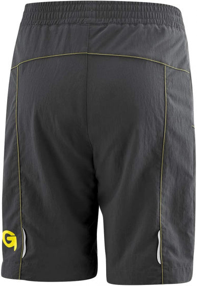 fietsbroek Matti junior polyester zwart maat 140