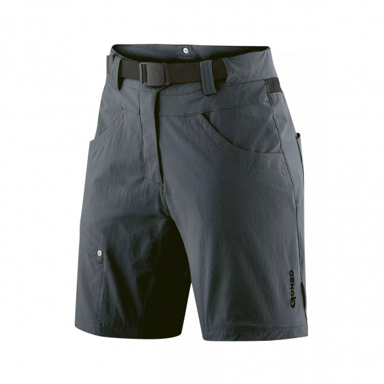 fietsbroek Mira dames polyamide antraciet maat 42