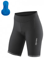 fietsbroek Sitivo-W dames polyamide zwart/blauw maat 38