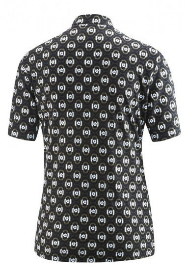fietsshirt Agola dames polyester zwart maat 40