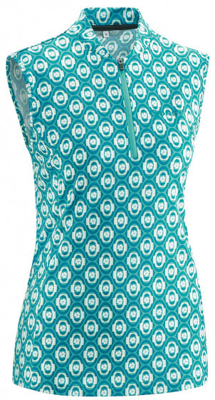 fietsshirt Duana dames polyester turquoise maat 42