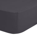 hoeslaken Jersey 90 x 200 cm katoen antraciet