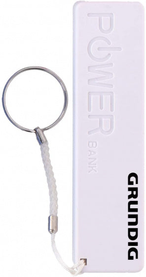 powerbank USB 1800 mAH 9,5 cm wit 3-delig usb-oplader