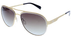 zonnebril 84105 unisex cat.3 piloot staal crème/bruin