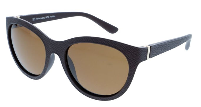 zonnebril 88100 cat. 3 dames rond zwart/bruin