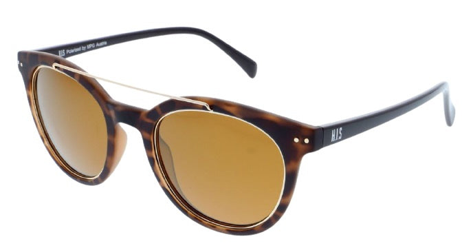 H.i.s Zonnebril 88102 cat. 3 dames rond bruin