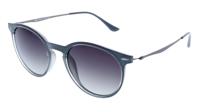 zonnebril 88113 cat. 3 rond metaal blauw/paars