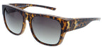 zonnebril 89100 unisex vierkant cat.3 bruin/grijs