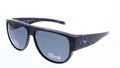 zonnebril 89101 heren rechthoekig cat.3 blauw/grijs