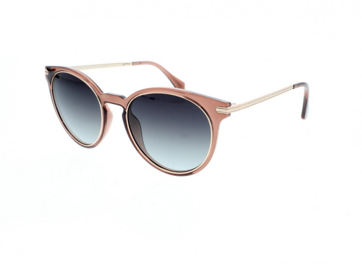 zonnebril 98100 rond cat.3 gepolariseerd roze