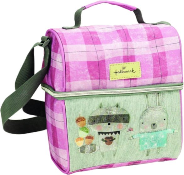 koeltas Nordic Bunny isothermisch 8 x 17 x 22 cm roze/grijs