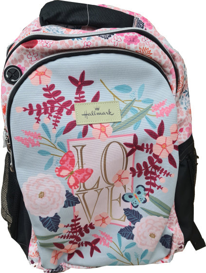 schoolrugzak Love 30 liter 48 cm polyester blauw/roze