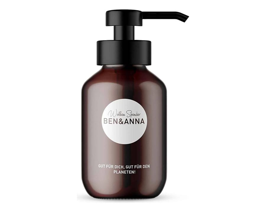 Ben anna zeeppomp foam - glas - amberkleurig - 200 ml