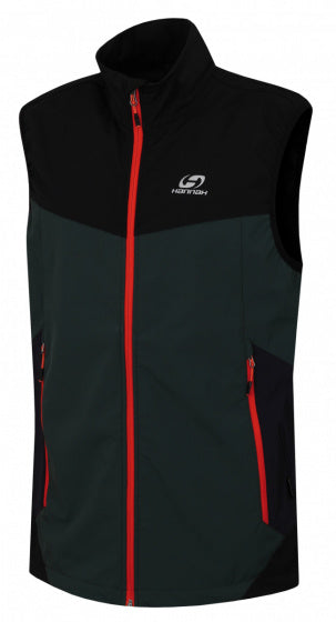 Hannah Bodywarmer Saul heren polyester zwart/groen mt S