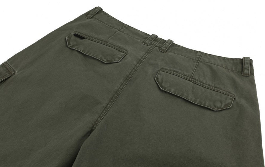 korte broek Lanzaro heren katoen legergroen maat XL