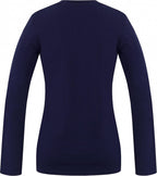 longsleeve Elika dames katoen/elastaan donkerblauw maat 42