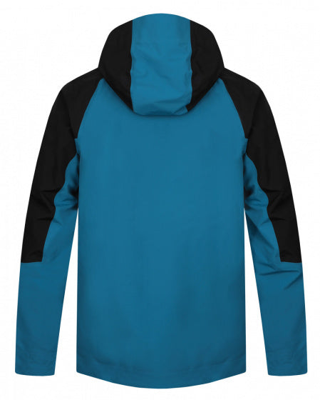 outdoorjas Alagan heren polyester zwart/blauw maat XXL