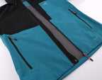 outdoorjas Alagan heren polyester zwart/blauw maat XXL