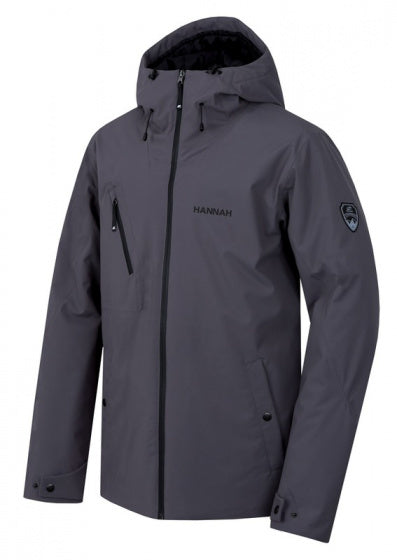 outdoorjas Derk heren polyester antraciet maat M