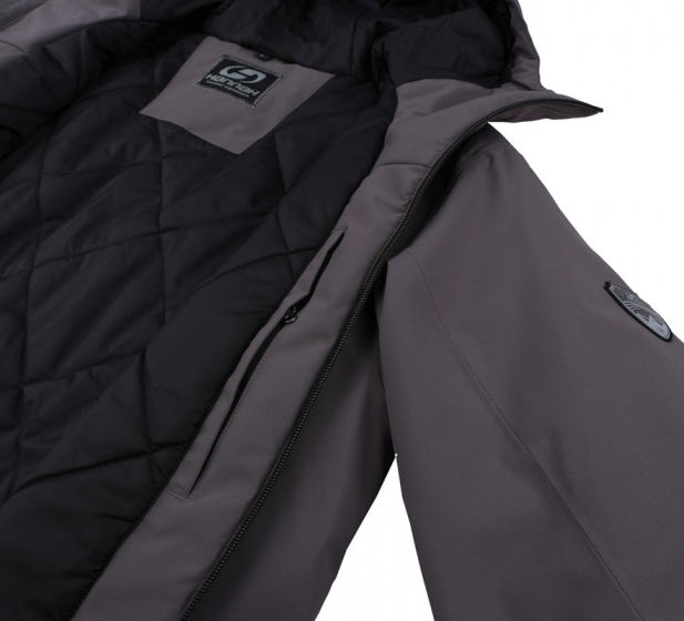 outdoorjas Derk heren polyester antraciet maat M