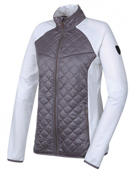 Hannah Outdoorvest Elsa dames polyester wit grijs maat 36