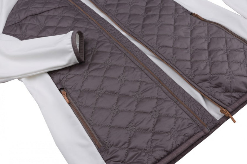 Hannah Outdoorvest Elsa dames polyester wit grijs maat 38