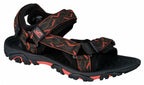 sandalen Belt unisex EVA/microfiber zwart/oranje maat 46