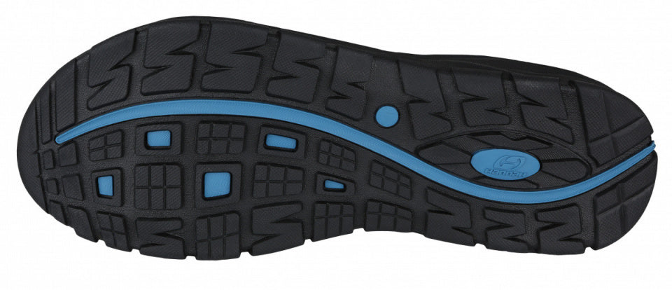 sandalen Feet unisex EVA/polyester zwart/blauw maat 37
