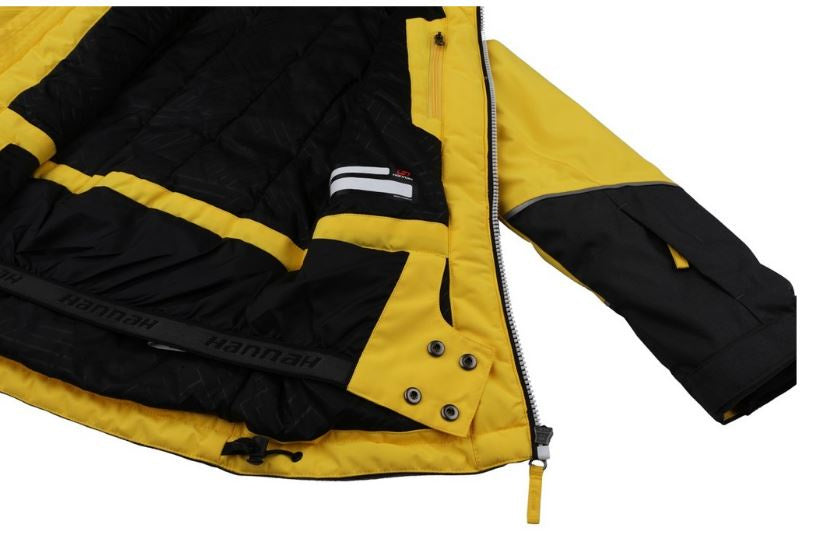 ski-jas Anakin junior polyester geel/zwart maat 116