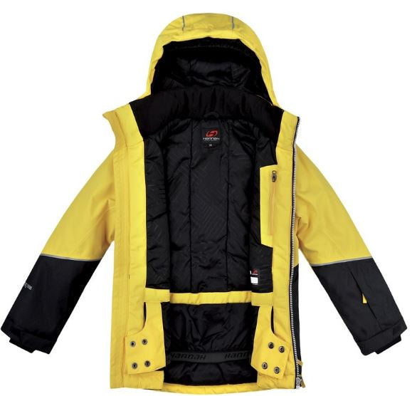 ski-jas Anakin junior polyester geel/zwart maat 116