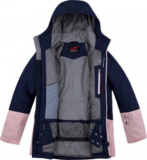 ski-jas Malika dames polyester roze/blauw maat 42