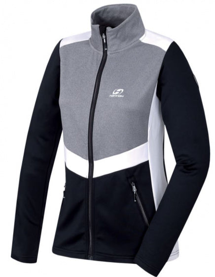 sportjack Trudy dames polyester/elastaan zwart/grijs maat 36