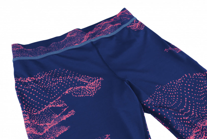 sportlegging Monety dames synthetisch blauw/roze mt 40