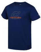 sportshirt Parnell heren polyester/elastaan blauw mt S