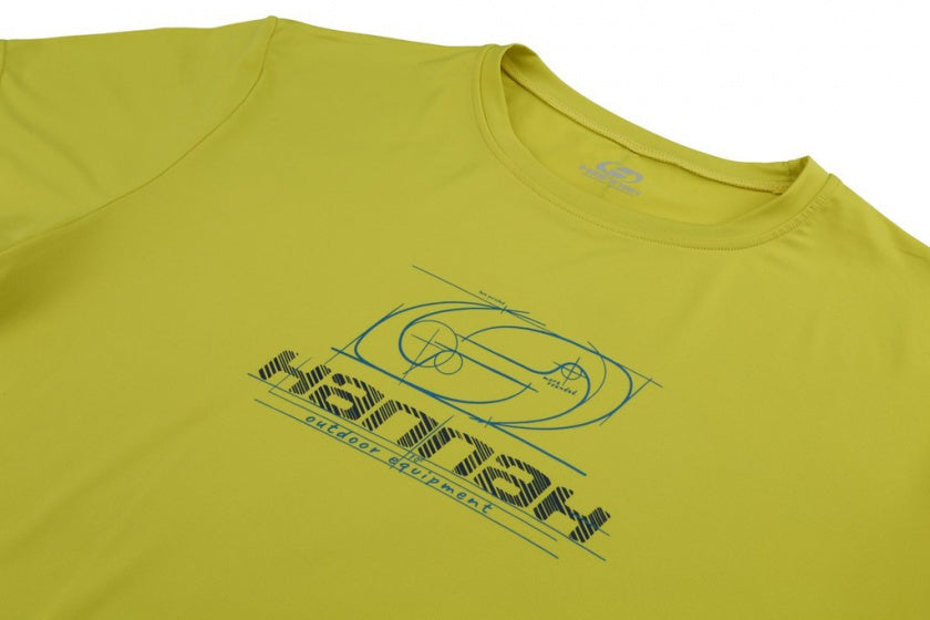 sportshirt Parnell heren polyester/elastaan geel mt M