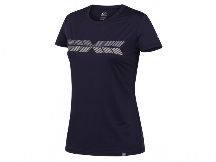 sportshirt Saffi dames polyester donkerblauw maat 40