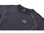 sportshirt Shelly dames polyester donkergrijs maat 36