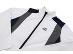 outdoorvest Nala dames polyester wit/grijs/blauw mt 40