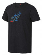 T-shirt Alnus heren katoen/polyester antraciet mt M