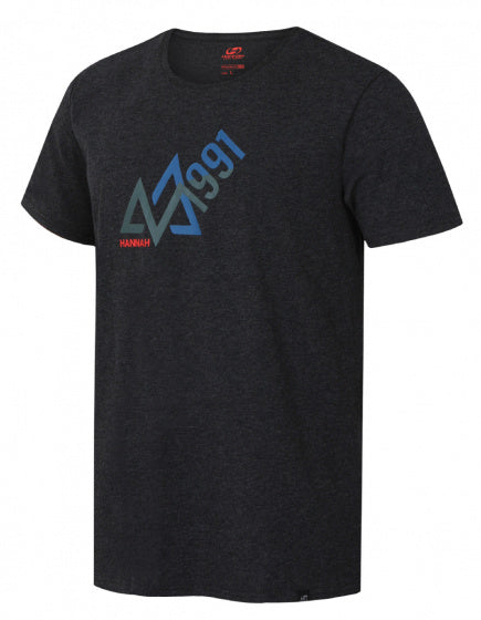 T-shirt Alnus heren katoen/polyester antraciet mt M