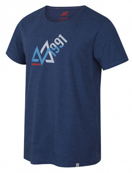 T-shirt Alnus heren katoen/polyester donkerblauw mt XXL