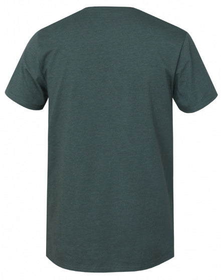 T-shirt Alnus heren katoen/polyester donkergroen mt S