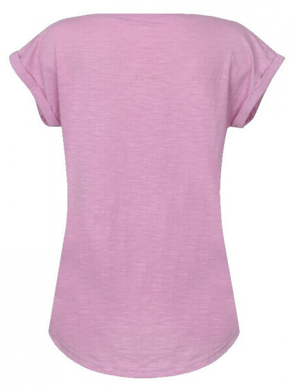 T-shirt Arissa dames katoen roze maat 36