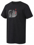 T-shirt Arvens heren katoen/polyester antraciet maat M