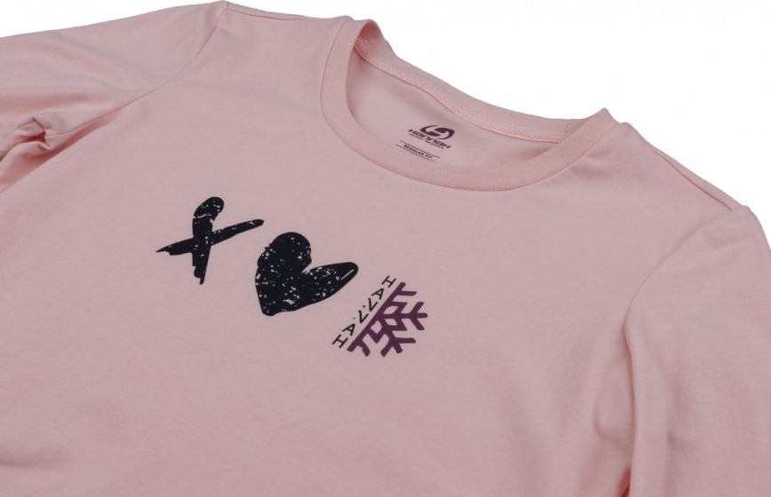 longsleeve Elika dames katoen/elastaan roze maat 42