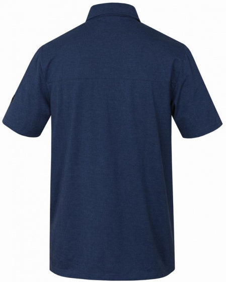T-shirt Kajan heren katoen/polyester donkerblauw mt M