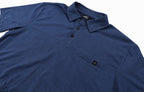T-shirt Kajan heren katoen/polyester donkerblauw mt M