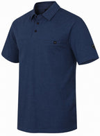 T-shirt Kajan heren katoen/polyester donkerblauw mt M